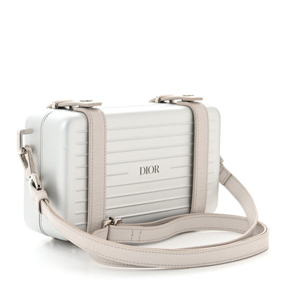 Christian Dior X RIMOWA Aluminum Personal Clutch On Strap Silver 3 of 14