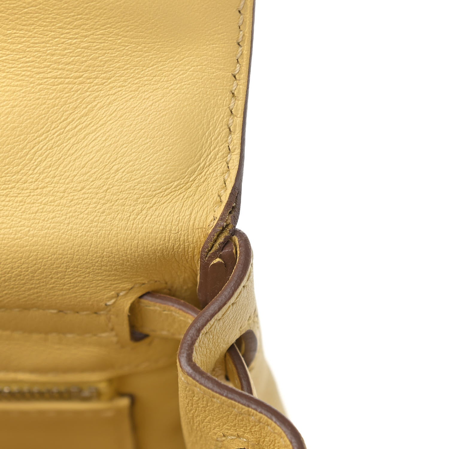 Hermes Swift Kelly Retourne 25 Jaune Poussin 17 of 17