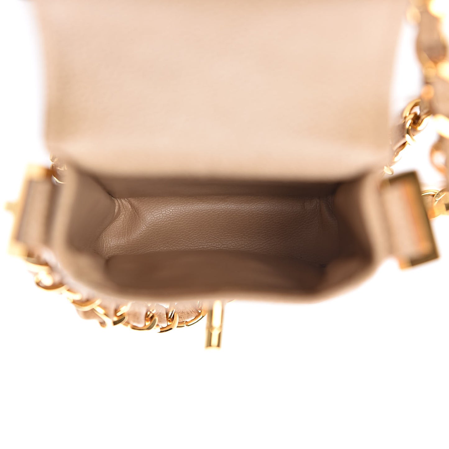 Caviar Phone Holder Crossbody Beige