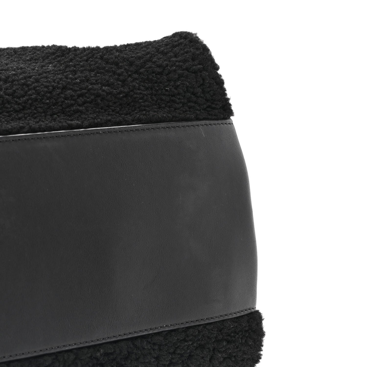 Chanel Shearling Large Deauville Tote Black 11 of 11