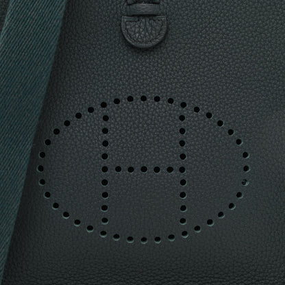 Hermes Taurillon Clemence Evelyne TPM Vert Cypress 7 of 10