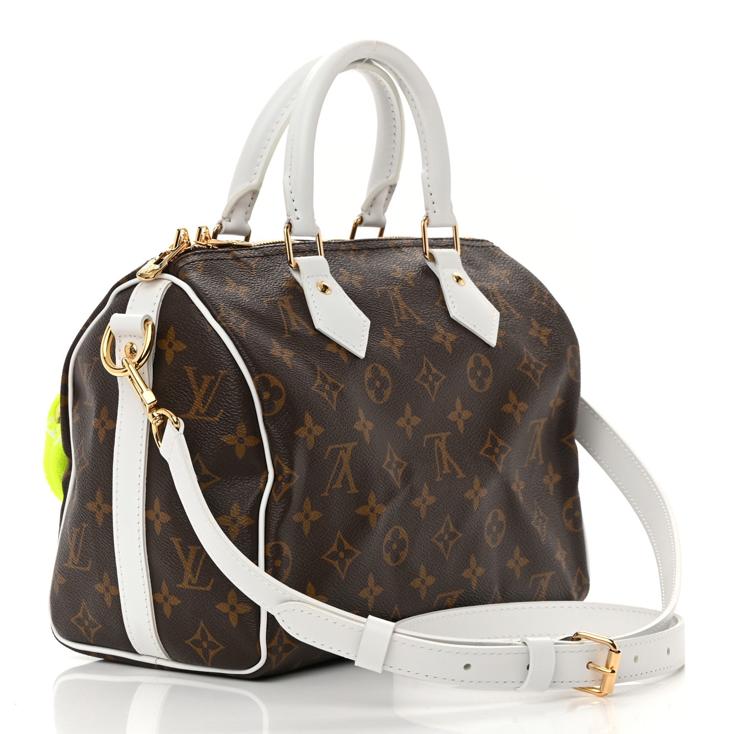 Louis Vuitton Monogram LV Match Speedy Bandouliere 25 White 3 of 13