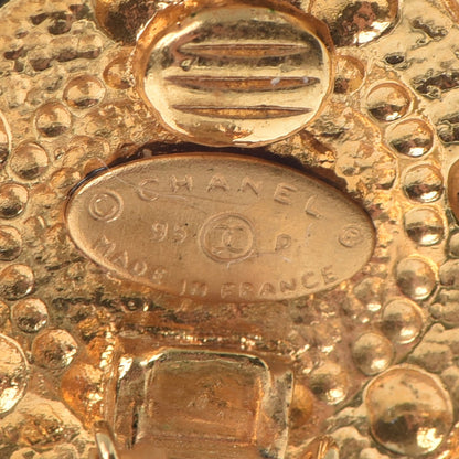 Chanel CC Earrings Clip On Gold 4 of 4