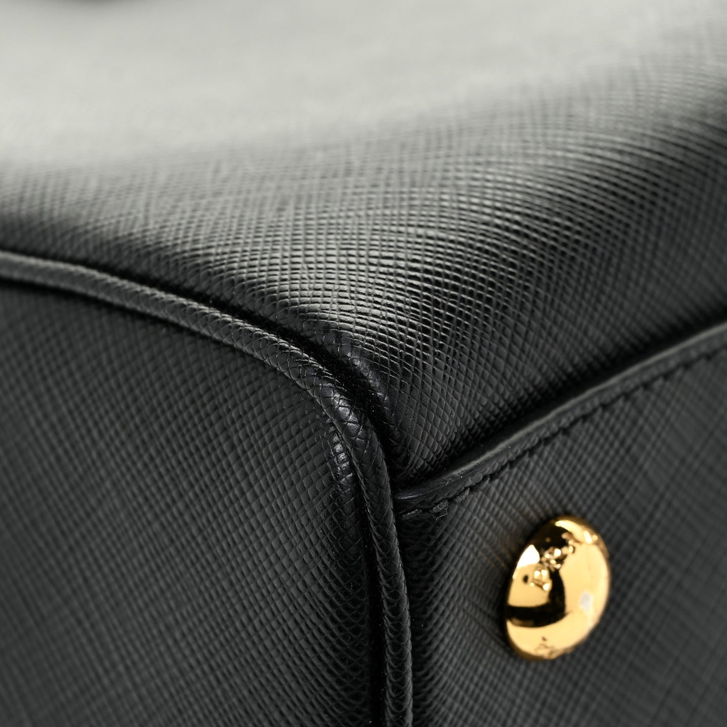Saffiano Lux Bowling Bag Black