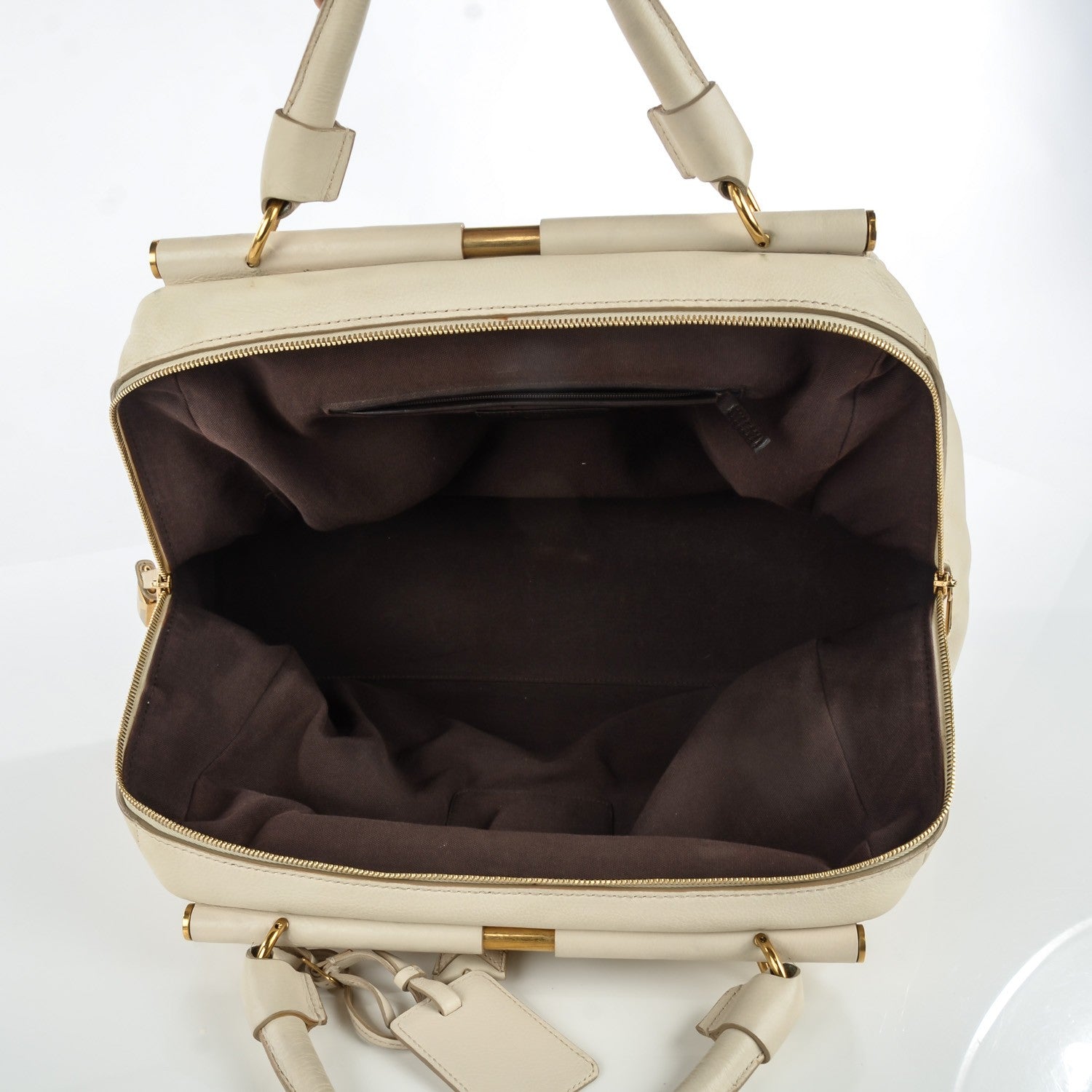 Saint Laurent Calfskin Large Majorelle White 5 of 10