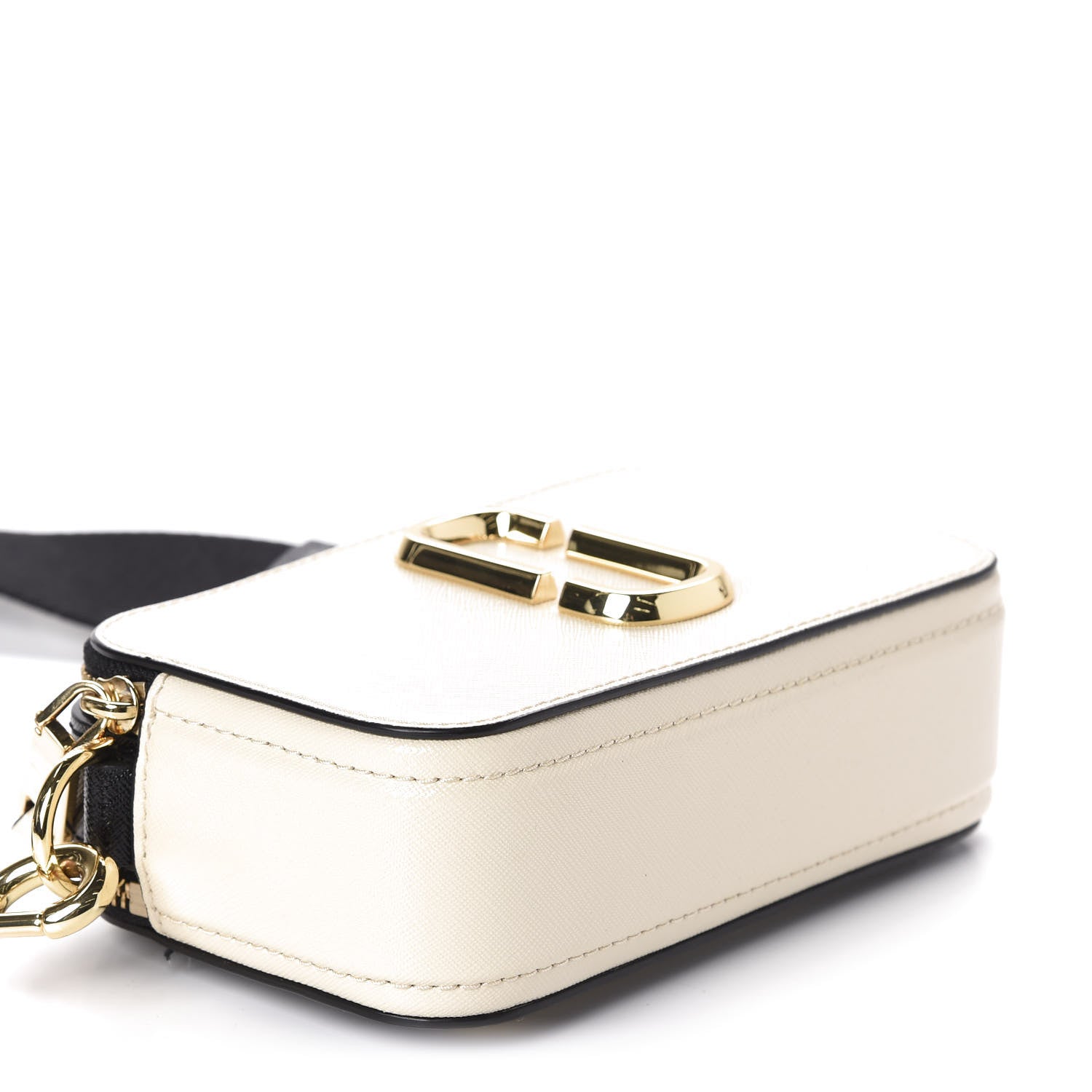 Marc Jacobs Saffiano Small Snapshot Camera Bag Cloud White Multicolor 4 of 13