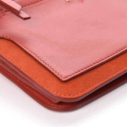 Chloe Calfskin Suede Mini Roy Bag Earthy Red 5 of 10