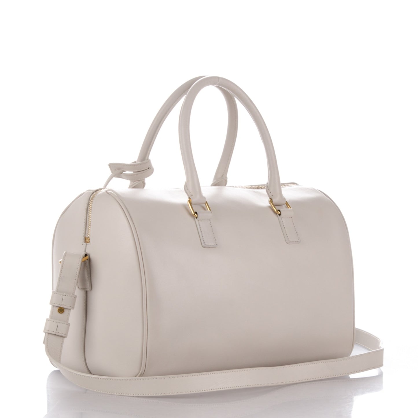 Calfskin Classic Duffle 6 Dove White