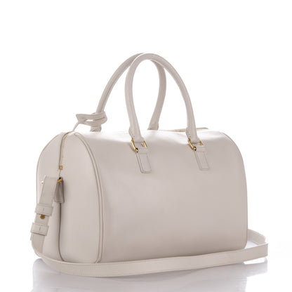 Saint Laurent Calfskin Classic Duffle 6 Dove White 3 of 9