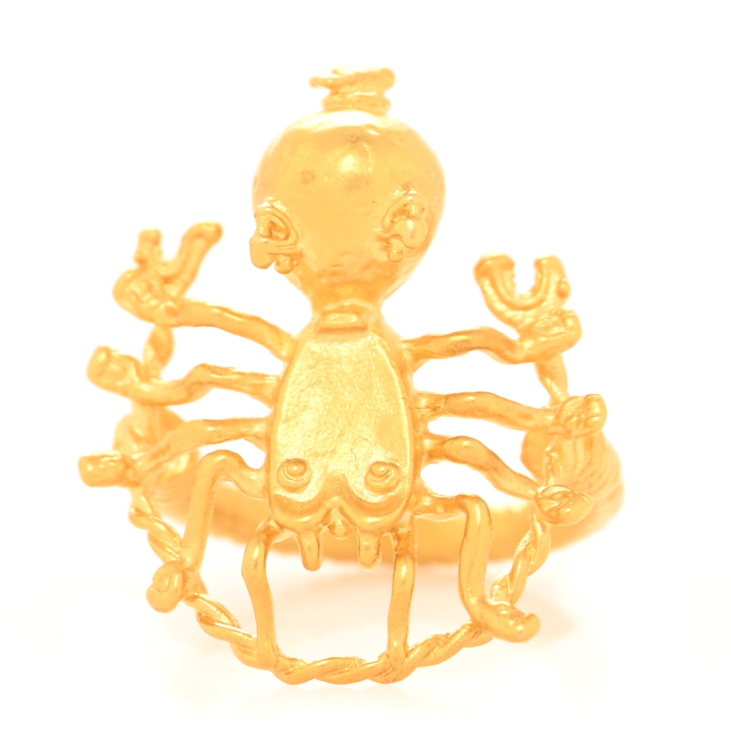 Christian Dior Metal Mille Fleurs De Dior Ring Gold 1 of 4