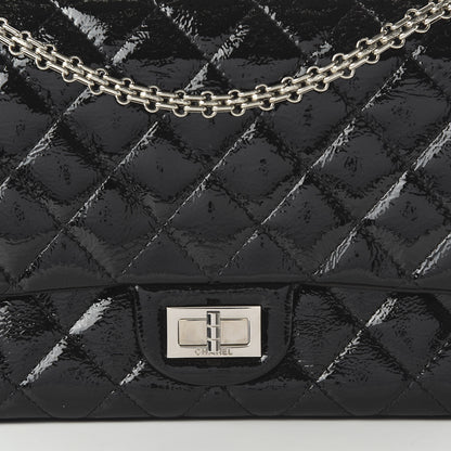 Chanel Distressed Patent Quilted 2.55 Reissue 227 Flap Black 10 of 11