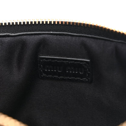 Miu Miu Nappa Matelasse Double Zip Pochette Clutch Black 7 of 12
