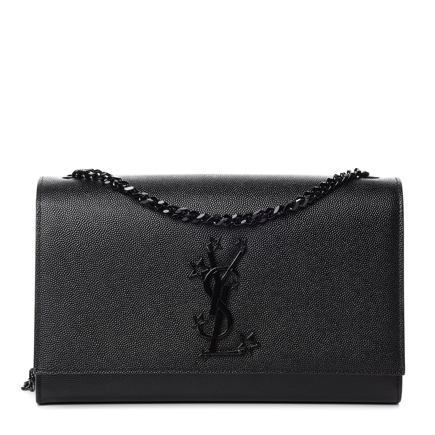 Grain De Poudre Medium Star Monogram Kate Satchel Black