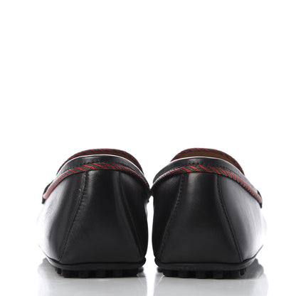 Gucci Nappa Mens Bee Driver Loafers 8.5 Black 6 of 10