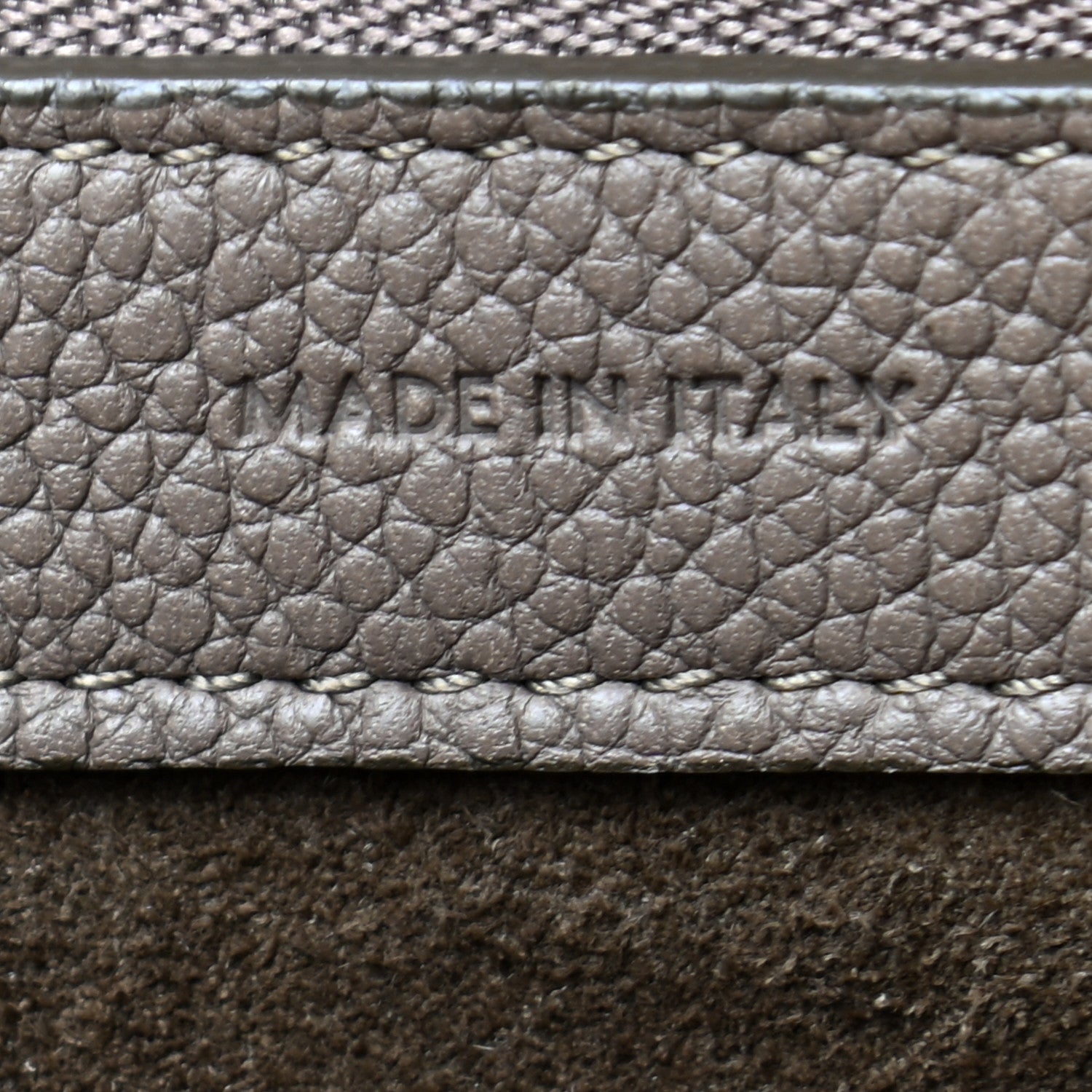 Celine Soft Grained Calfskin Small Belt Cabas Phantom Taupe 5 of 7