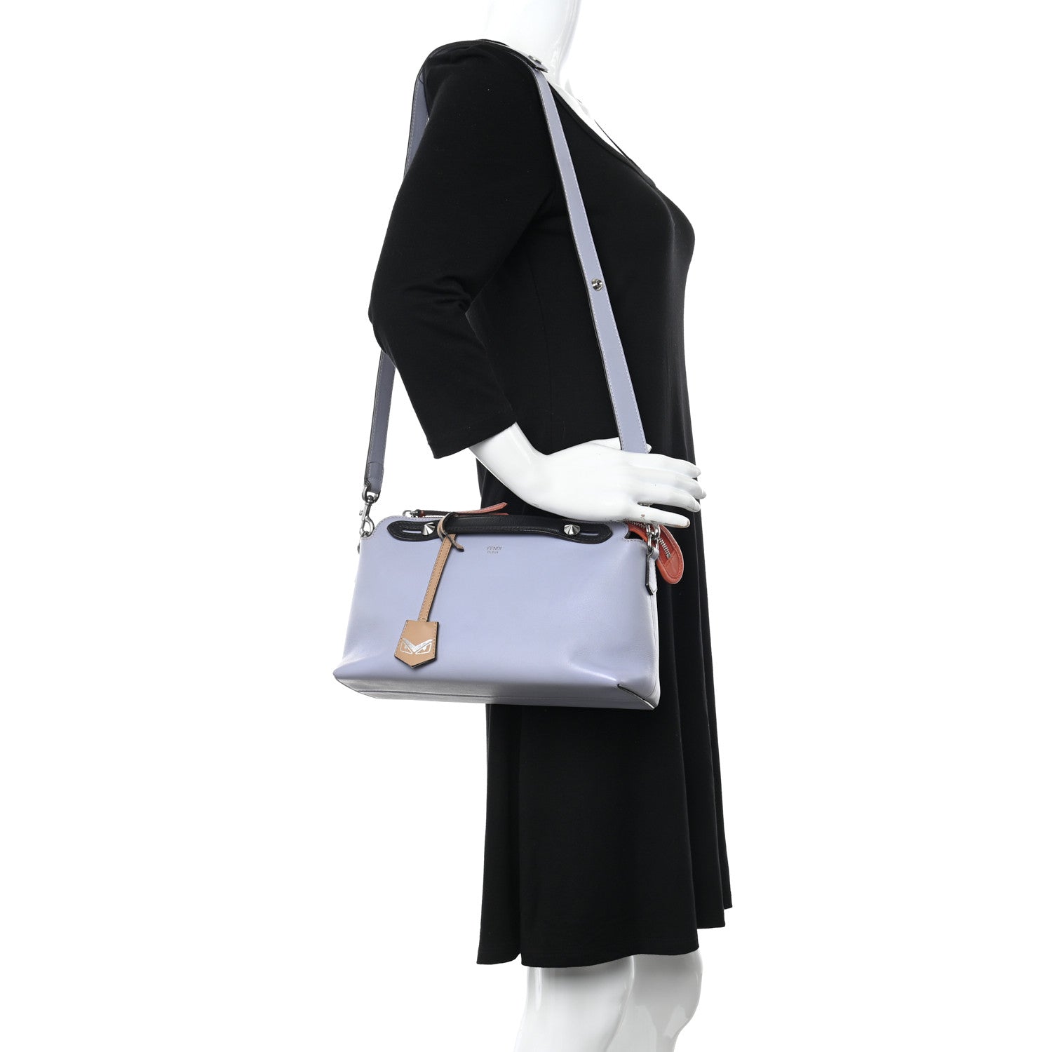 Fendi Vitello Dolce 4 Color Medium By The Way Boston Bag Lilla Multicolor 2 of 9
