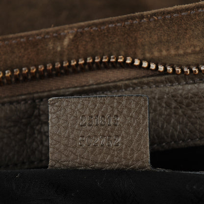 Gucci Suede Medium 1973 Top Handle Satchel Olive 7 of 7