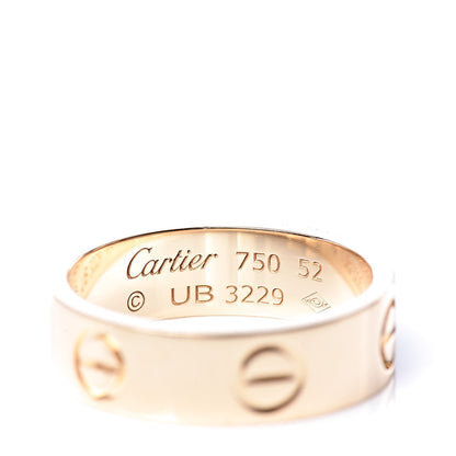 Cartier 18K Yellow Gold 5.5mm LOVE Ring 52 6 4 of 4