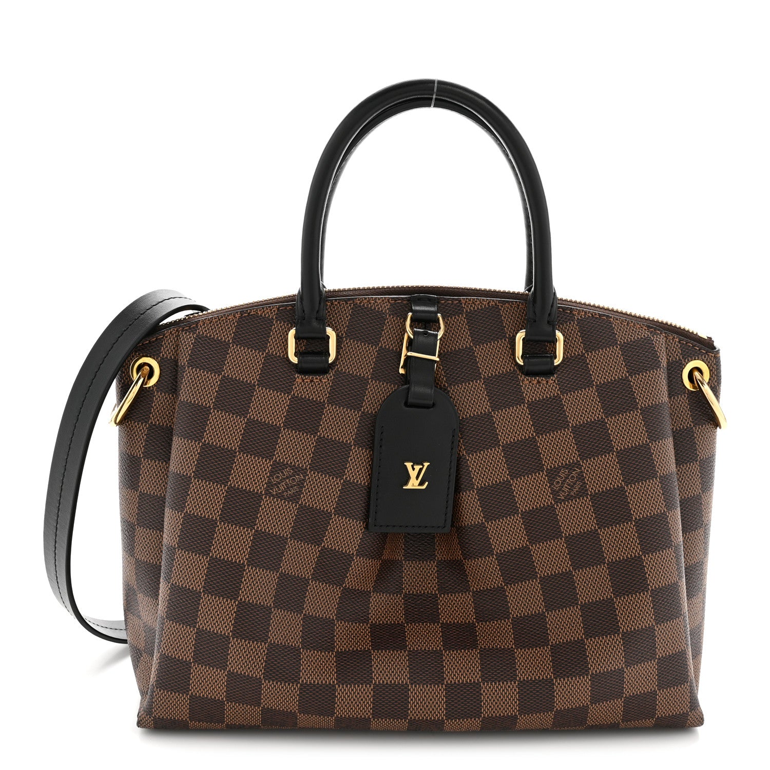 Louis Vuitton Damier Ebene Odeon Tote PM Black 1 of 10