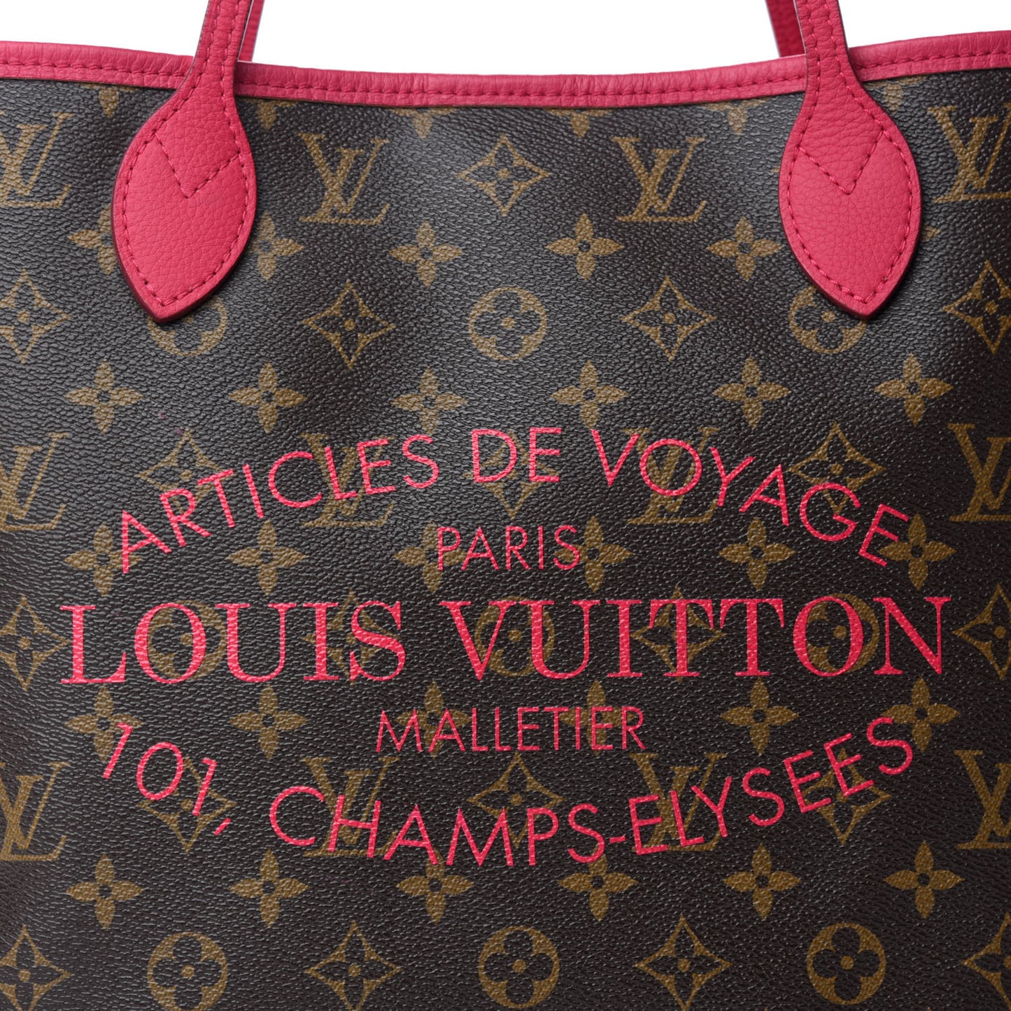 Monogram Articles de Voyage Ikat Neverfull MM Rose Indien
