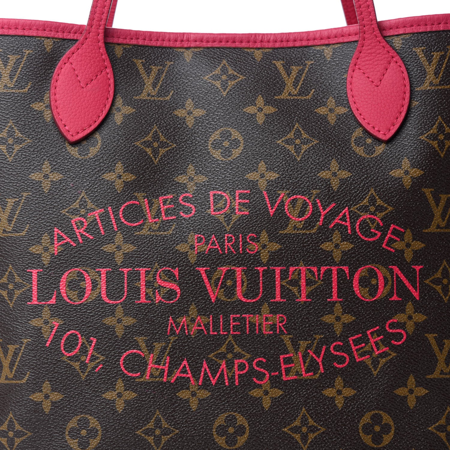 Louis Vuitton Monogram Articles de Voyage Ikat Neverfull MM Rose Indien 10 of 10