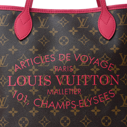 Louis Vuitton Monogram Articles de Voyage Ikat Neverfull MM Rose Indien 10 of 10