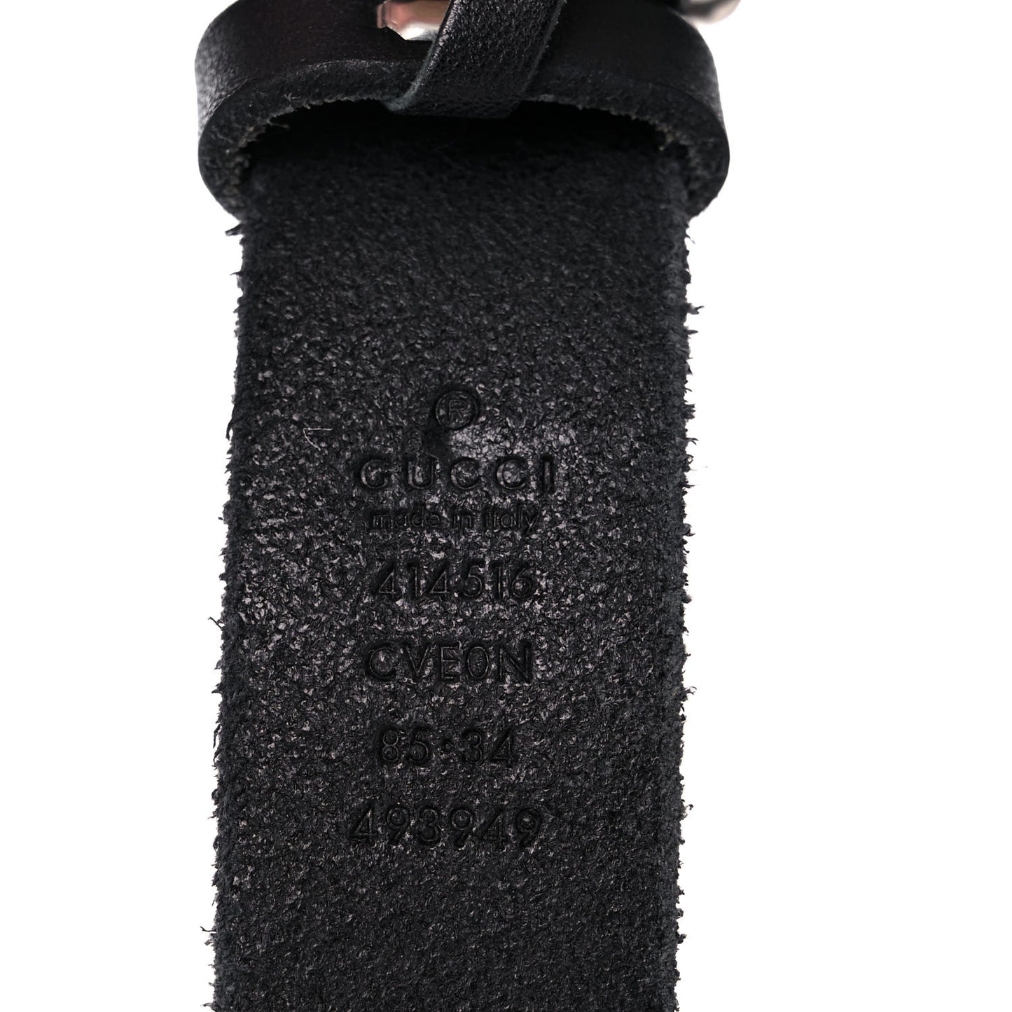 Faded Calfskin Double G 30mm Belt 85 34 Black