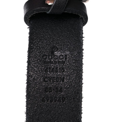 Gucci Faded Calfskin Double G 30mm Belt 85 34 Black 3 of 11