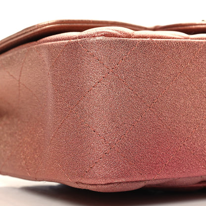 Chanel Metallic Lambskin Quilted Ombre Mini Rectangular Flap Pink 9 of 11