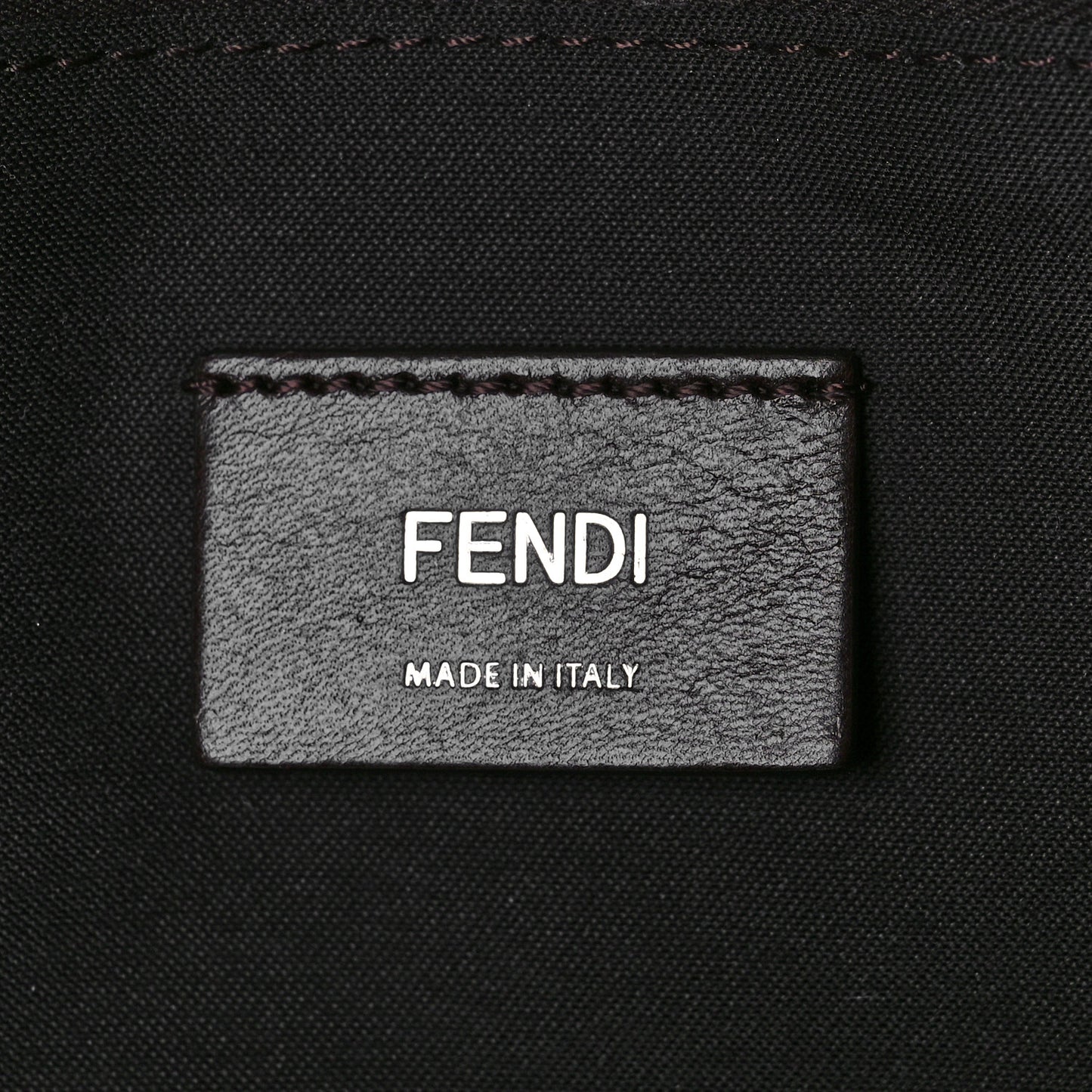 Glazed Fabric Vitello King FF 1974 Diagonal Pouch Pocket Backpack Tobacco Moro Cuoio