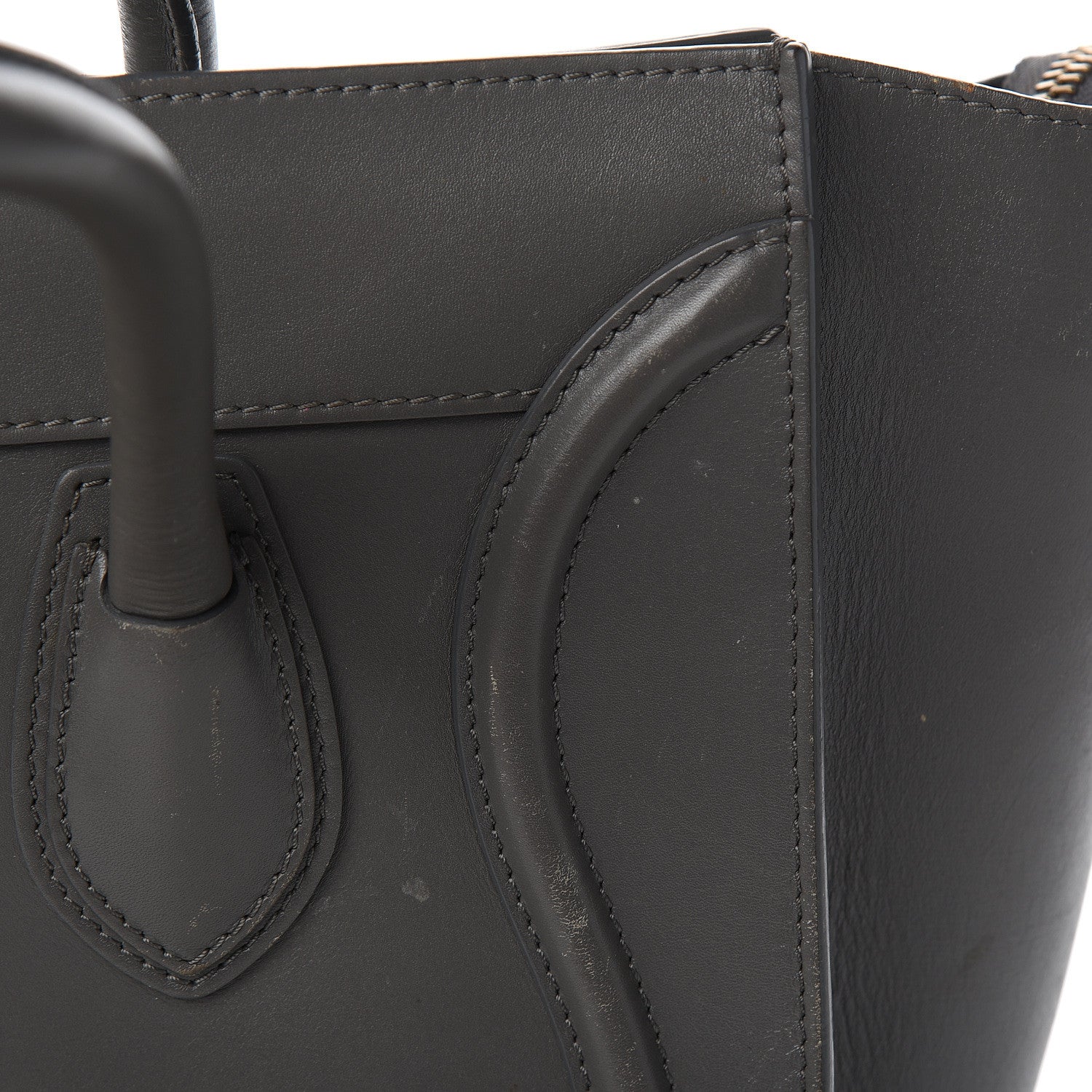 Celine Smooth Calfskin Mini Luggage Smoke 14 of 30