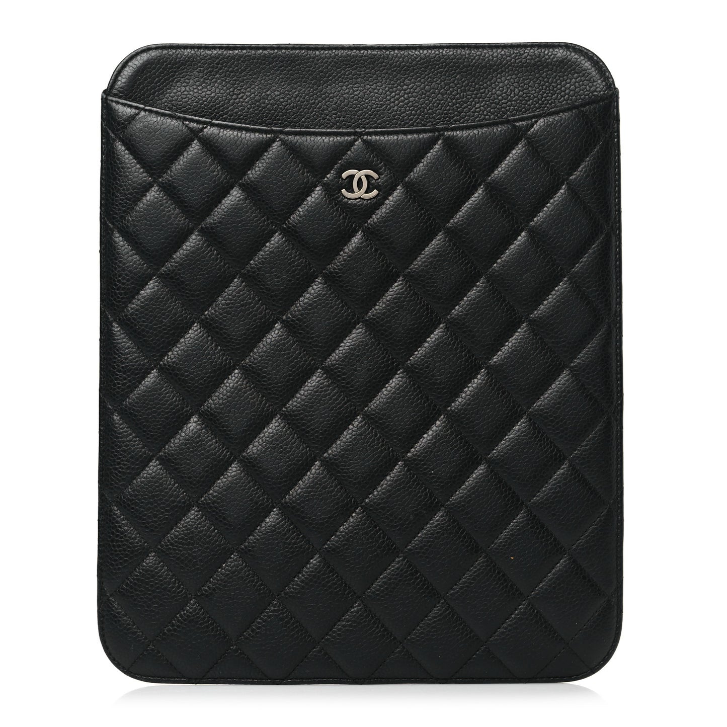 Caviar Quilted iPad Case Black