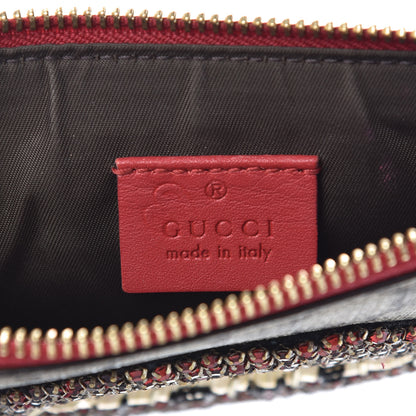 Gucci GG Supreme Monogram Merveilles Lips Zip Pouch Hibiscus Red 6 of 9