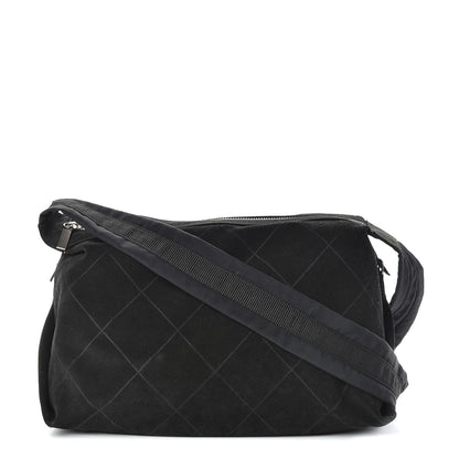 Chanel Suede Stitched Messenger Black 1 of 18
