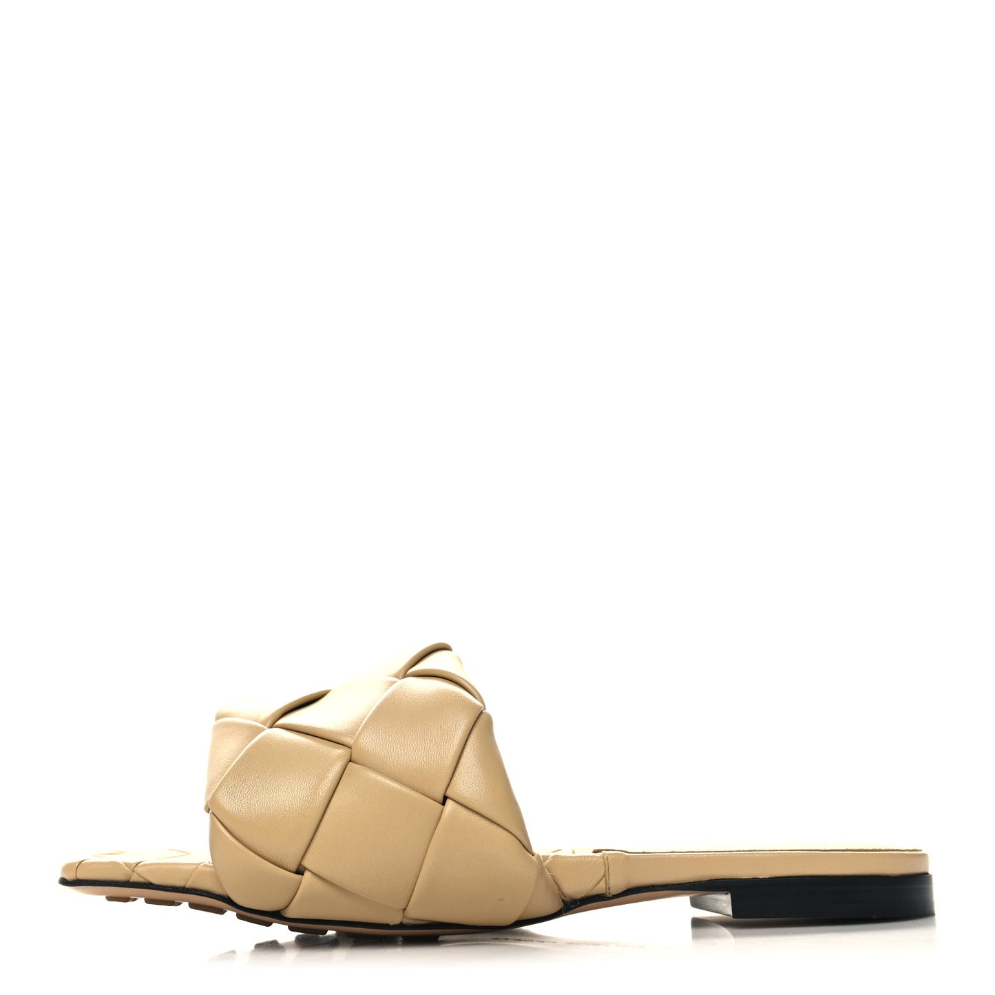 Nappa Maxi Intrecciato Lido Flat Sandals 37.5 Bandage