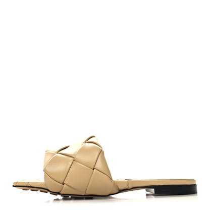 Bottega Veneta Nappa Maxi Intrecciato Lido Flat Sandals 37.5 Bandage 1 of 7