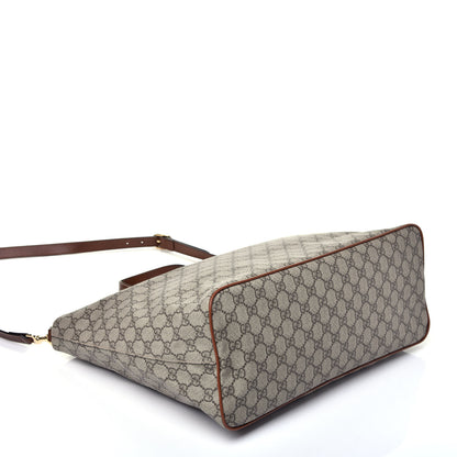 Gucci Soft GG Supreme Monogram Medium Crossbody Tote Beige Cuir 3 of 8