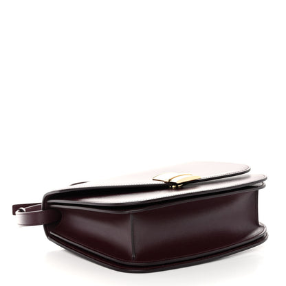 Salvatore Ferragamo Dapple Calfskin Fiamma Crossbody Bag Dark Barolo 4 of 10