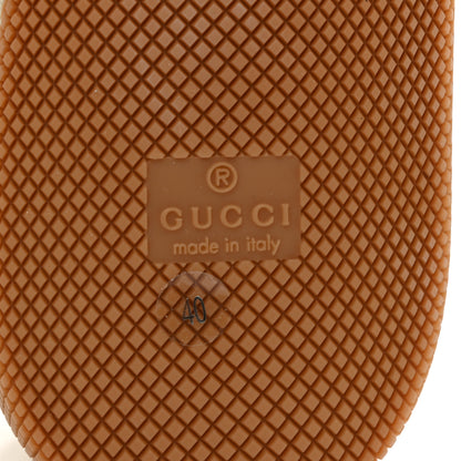 Gucci Lame GG Monogram Nubuck Web Screener Sneakers Gardenia Silver Dusty 40 Milk White 6 of 10