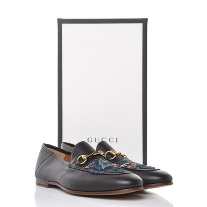 Gucci Lambskin Wolf Embroidered Mens Brixton Horsebit Loafers 9 Brown 11 of 11