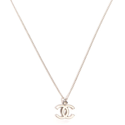 Chanel Enamel CC Necklace White 1 of 6