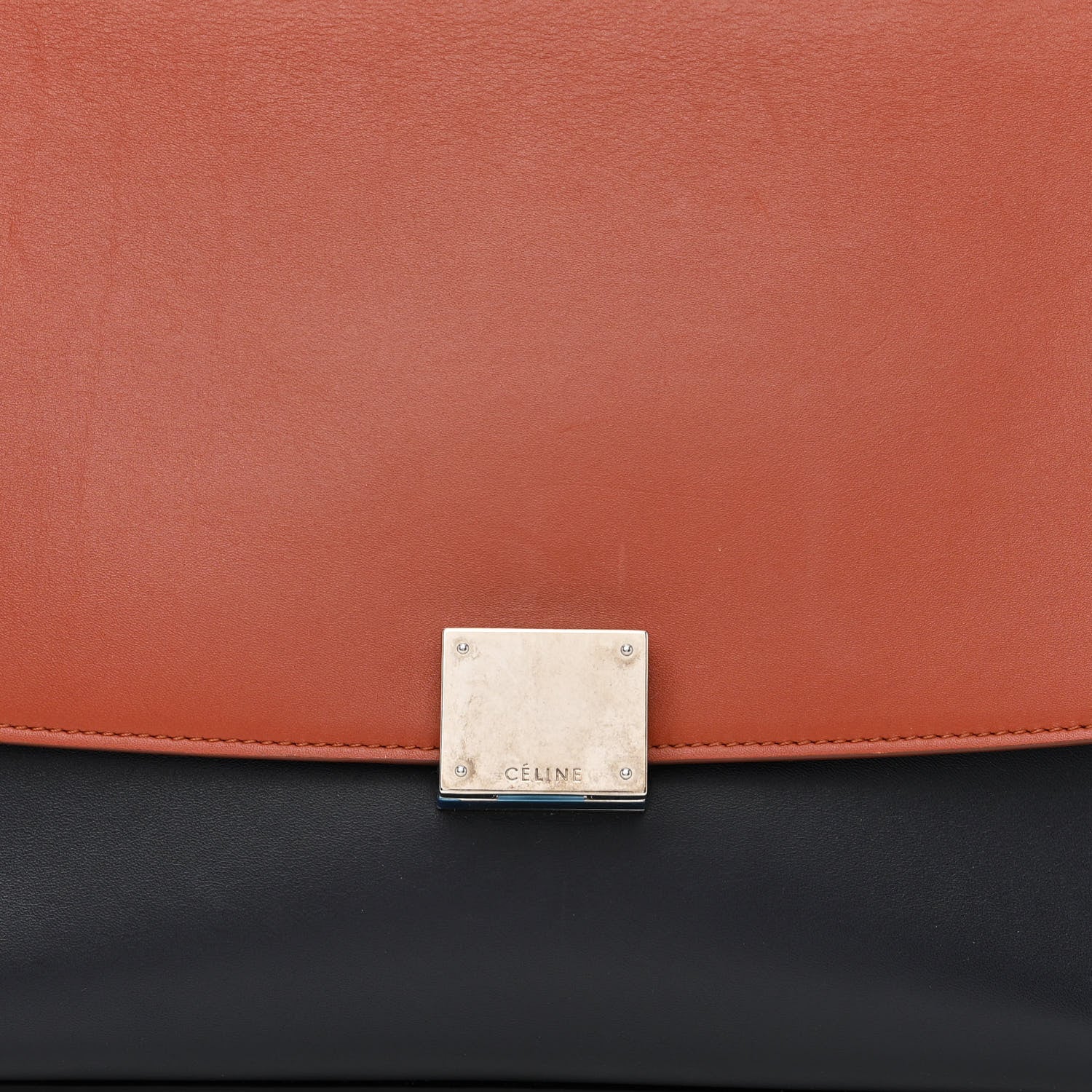 Celine Smooth Calfskin Small Tri-Color Trapeze Pale Blue 7 of 11