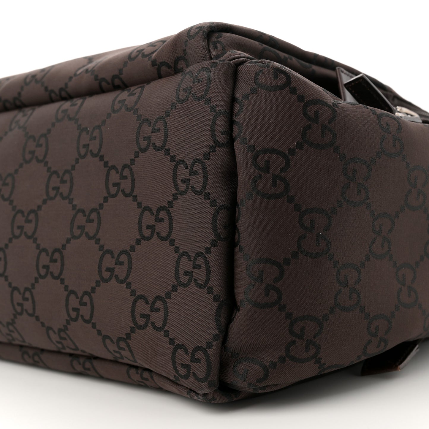 Nylon Monogram Extra Large Satchel Dark Brown