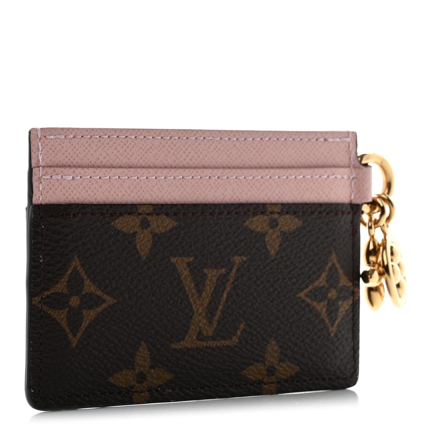 Louis Vuitton Monogram LV Charms Card Holder Rose Ballerine 3 of 7