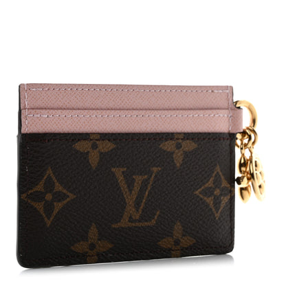 Louis Vuitton Monogram LV Charms Card Holder Rose Ballerine 3 of 7