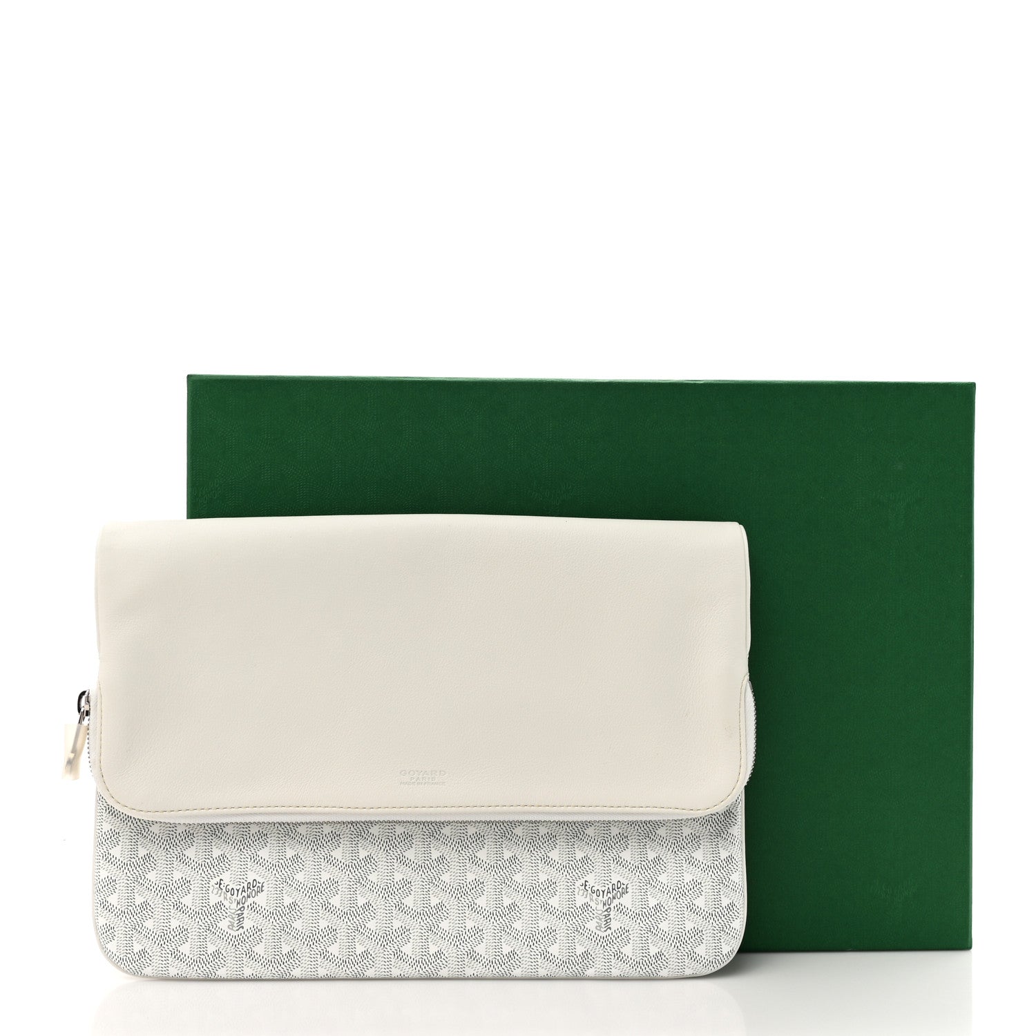 Goyard Goyardine Sainte Marie Soft Clutch White 8 of 8