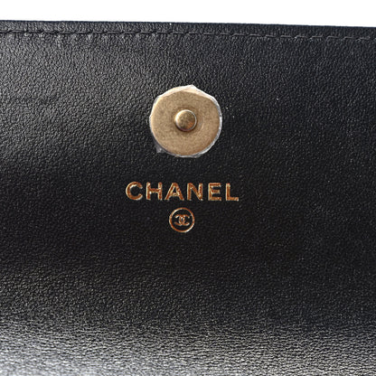 Chanel Lambskin Quilted Chanel 19 Flap Phone Holder With Chain Black 6 of 10