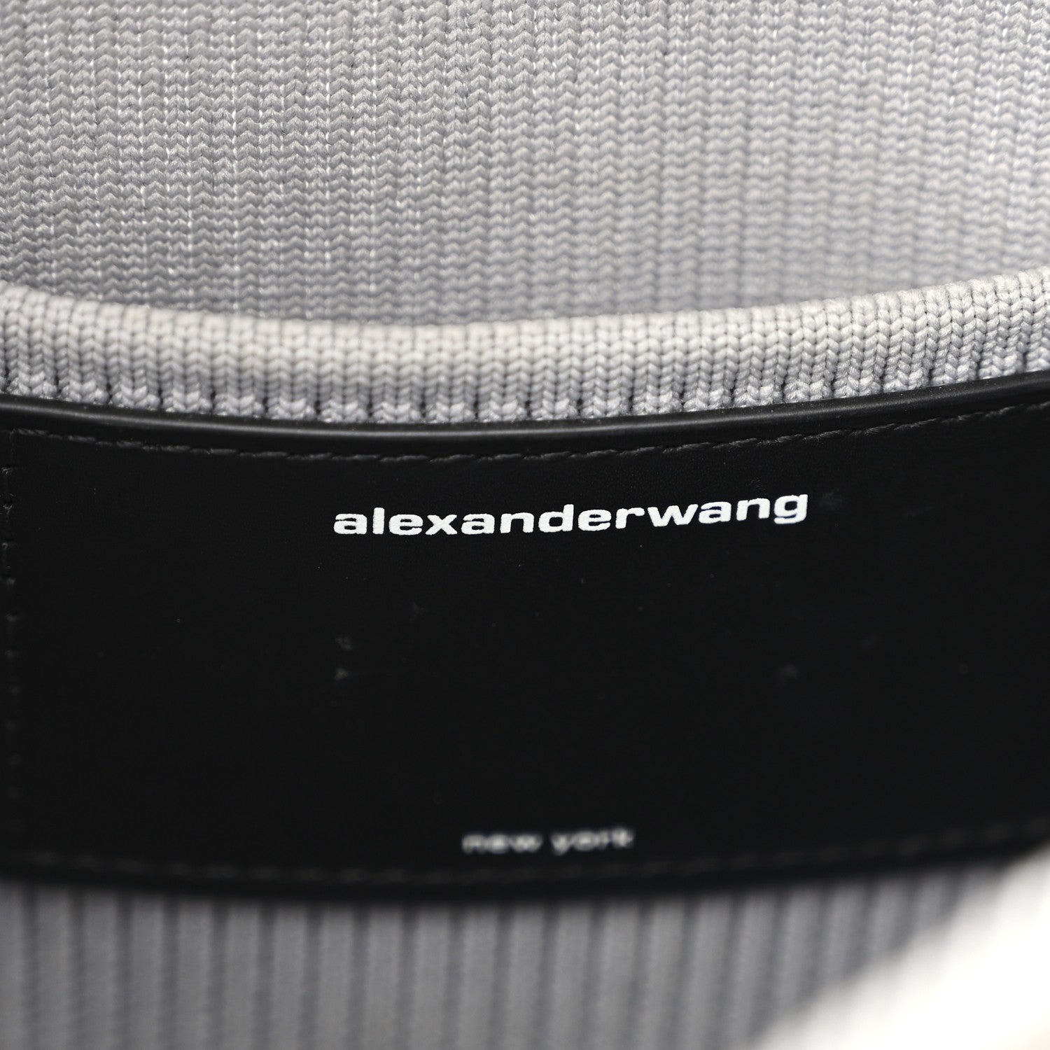 Alexander Wang Metallic Ribbed Knit Small Ryan Bag Silver 6 of 10