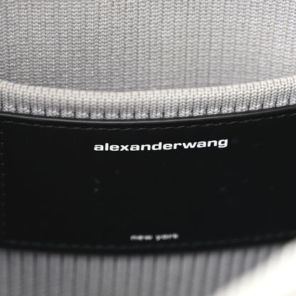 Alexander Wang Metallic Ribbed Knit Small Ryan Bag Silver 6 of 10