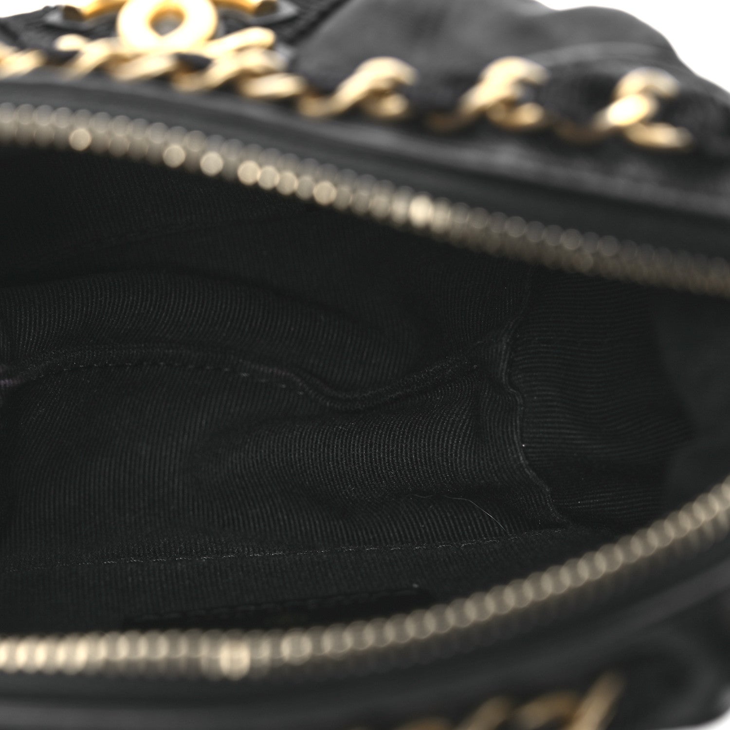 Chanel Nylon Grosgrain Quilted Lifestyle Clutch With Chain Black 5 of 11